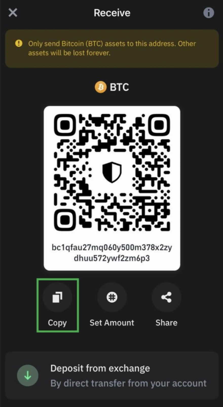 Get your wallet address