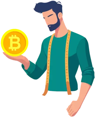 Person holding Bitcoin